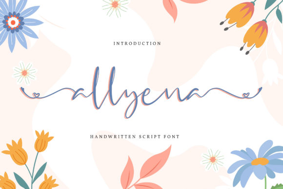 Allyena Script Font for Whimsical Brand Identity