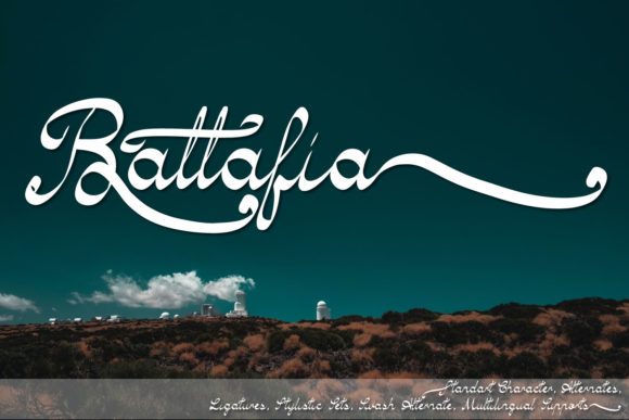 Battafia: A Handwritten Script Font for Elegant Branding