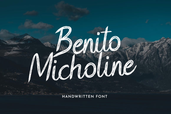 Benito Micholine: A Cursive Brushed Script Font for Makers