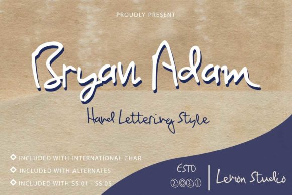 Bryan Adam Script Font for Elegant Editorial Design