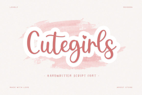 Cutegirls Font for Polished Branding and Handwritten Charm