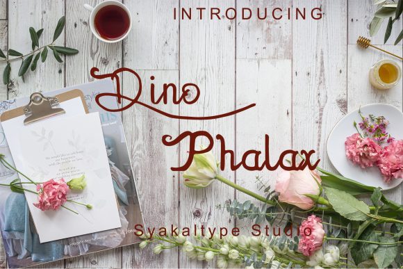 Dhino Phalax Handwritten Font for Elegant Craft Design