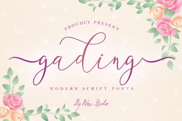 Gading Script Font for Modern Digital Branding