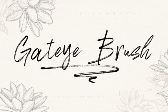 Gateye: A Contemporary Script Handwritten Font for Crafters