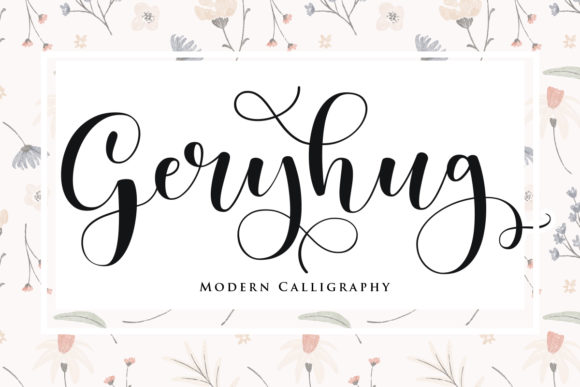 Geryhug: A Premium Script Handwritten Font for Digital Branding