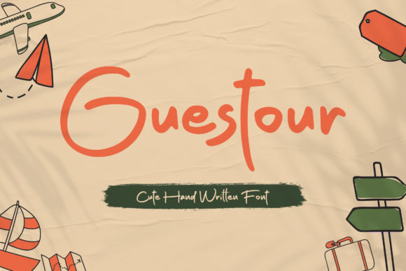 Guestour: A Cute and Sweet Handwritten Font for Romantic Campaigns