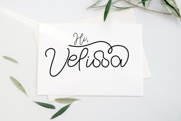 Hi Velissa: A Delicate Script Font for Elegant Branding