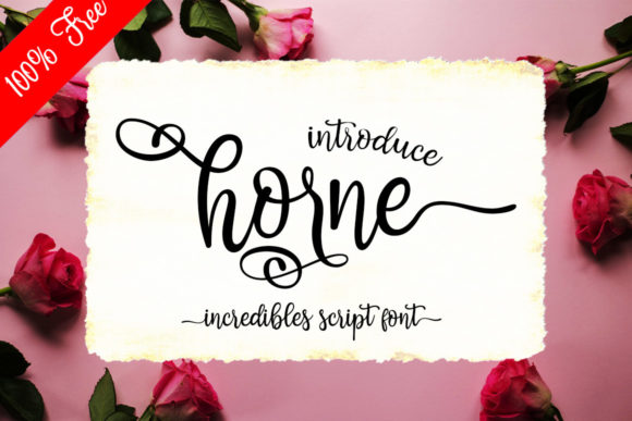 Horne Script Font for Handmade Creators
