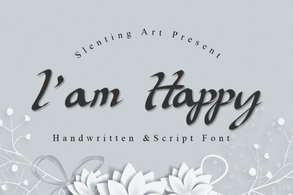 Iam Happy Script Font for Editorial Design