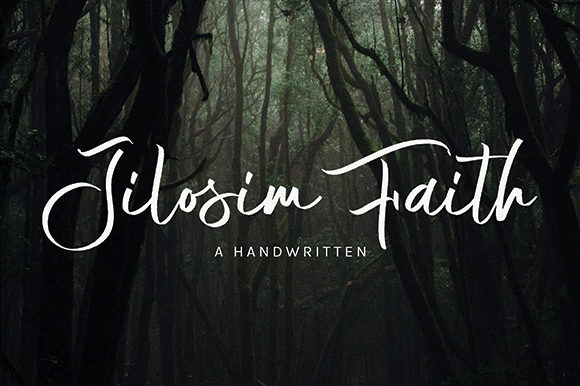Jilosim Faith Script Handwritten Font for Makers