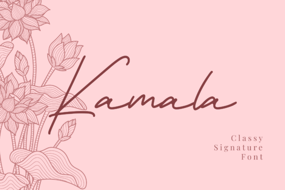 Kamala Script Font for Elegant Handmade Brands