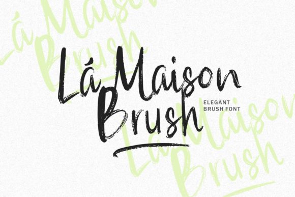 La Maison Script Handwritten Font for Elegant Makers