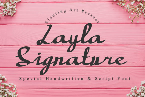 Layla Signature Font for Handmade Branding & Printables