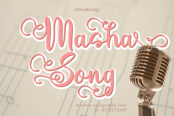 Masha Song: An Elegant Script Font for Editorial Design