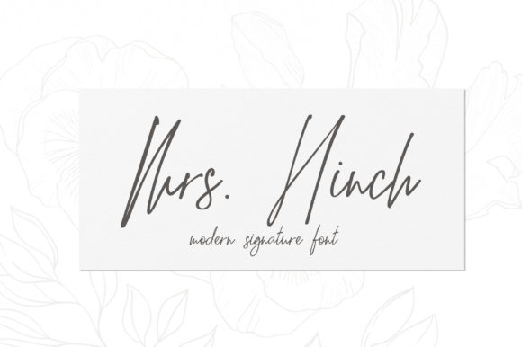 Mrs. Hinch Script Font for Small Business Branding