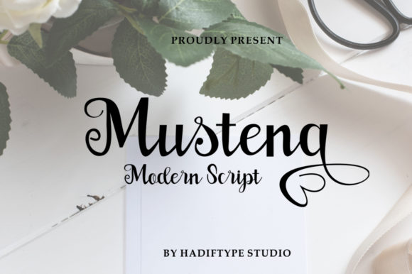 Mustena: A Romantic Script Handwritten Font for Digital Design