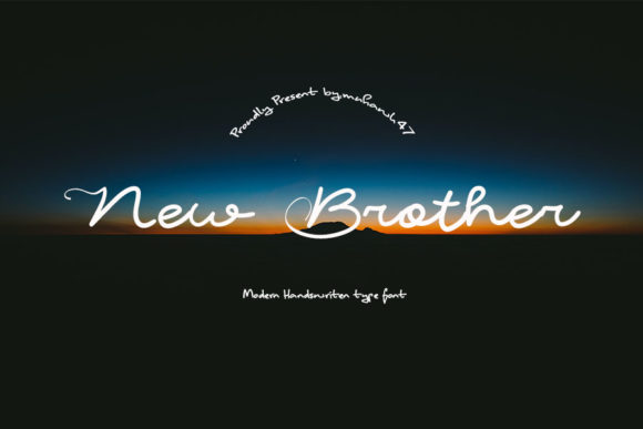 New Brother: A Light Script Font for Editorial Warmth