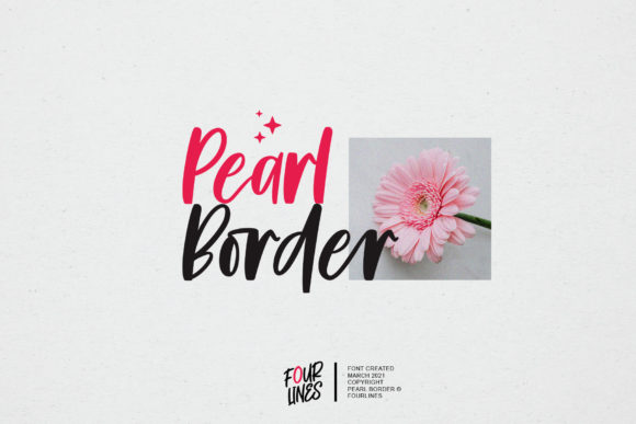 Pearl Border Script Font for Elegant Digital Branding