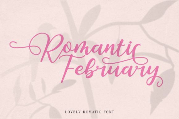Romantic February Script Font for Handmade Creators