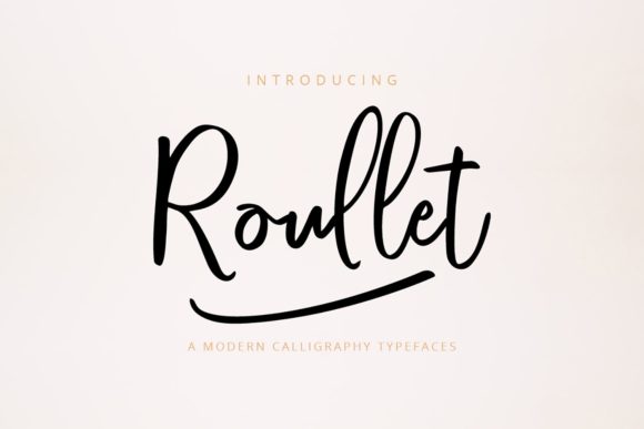 Roullet Script Font for Elegant Handmade Designs