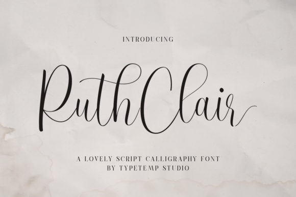 Ruth Clair Script Font for Modern Web Design