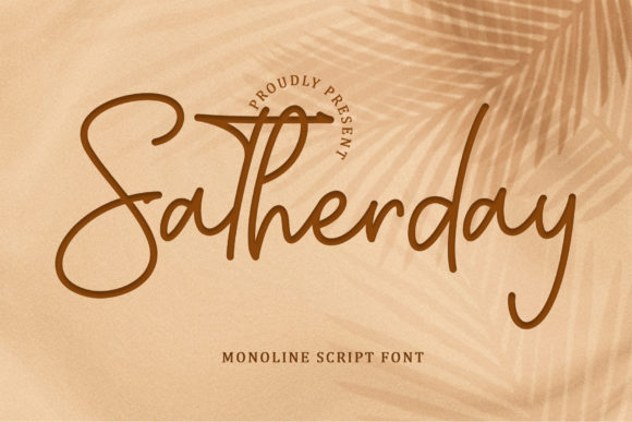 Satherday: A Refined Script Font for Editorial Elegance