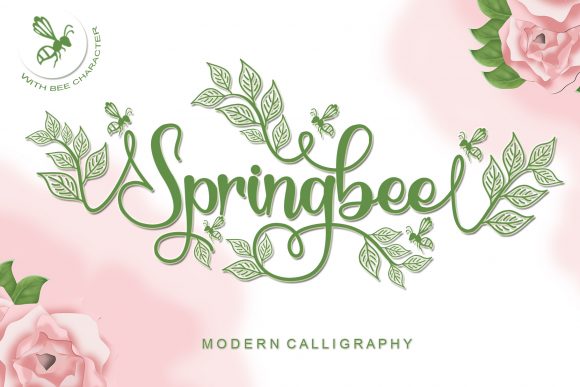Springbee: A Dazzling Script Font for Campaign-Ready Headlines