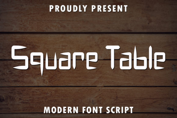 Square Table Script Font for Creative Digital Design