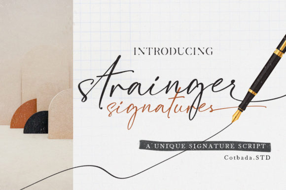 Strainger Signatures: A Delicate Script Font for Thoughtful Editorial Design