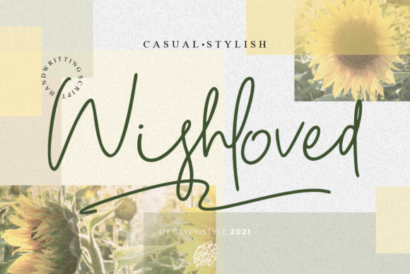 Wishloved Script Font for Elegant Handmade Branding