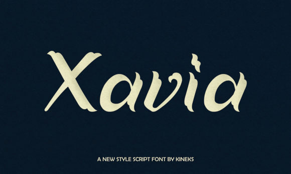 Xavia: A Paint-Brushed Script Font for Digital Branding